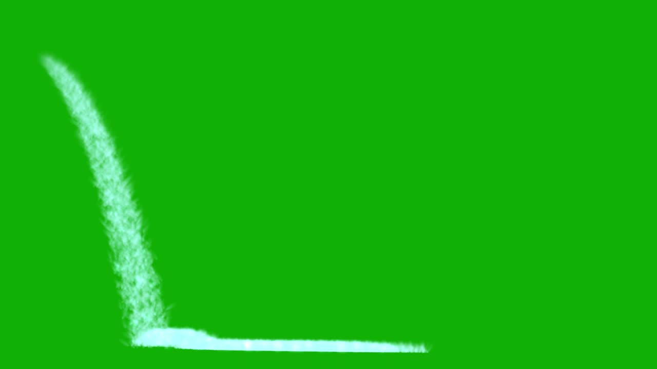 녹색 스크린 배경으로 물 흐름 모션 그래픽