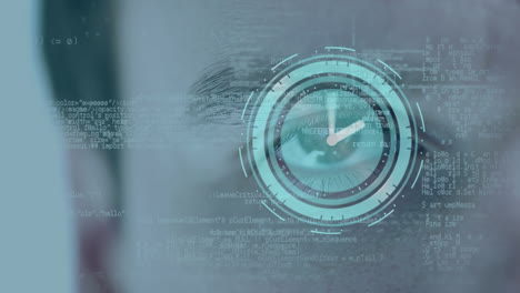 clock moving and human eye