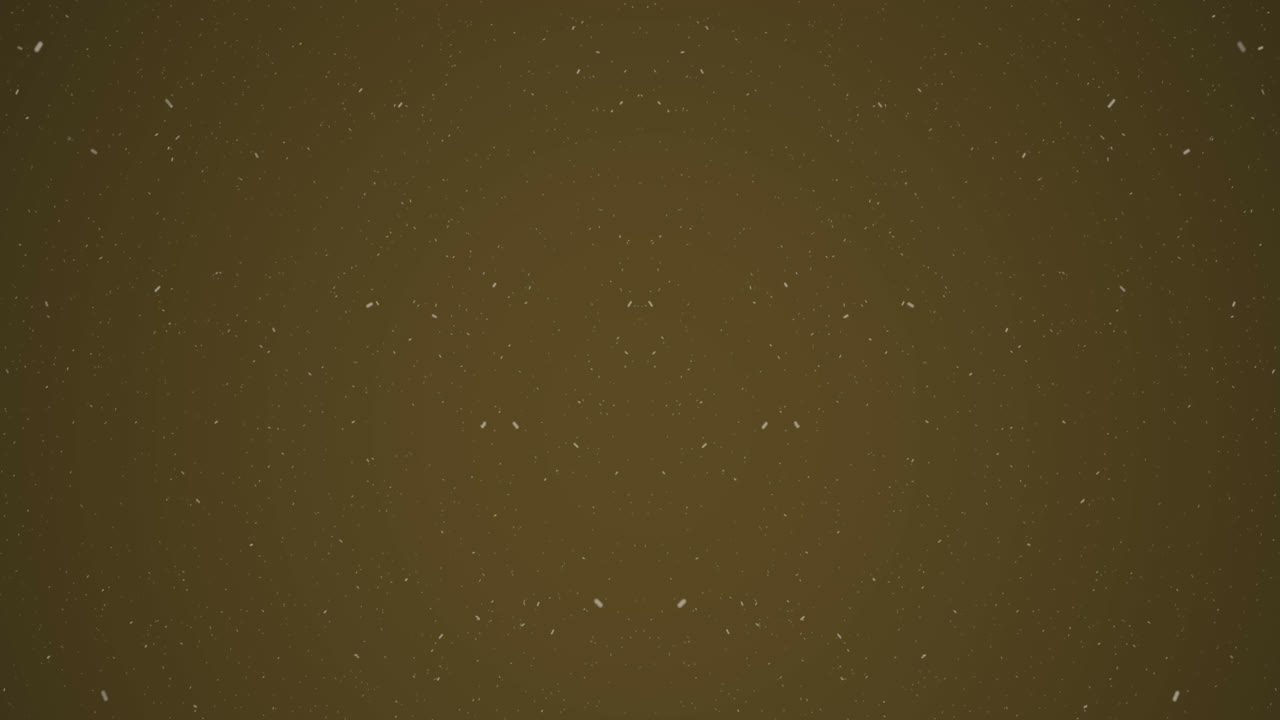 갈색 배경 위에 복사 공간과 함께 눈이 떨어지는 애니메이션
