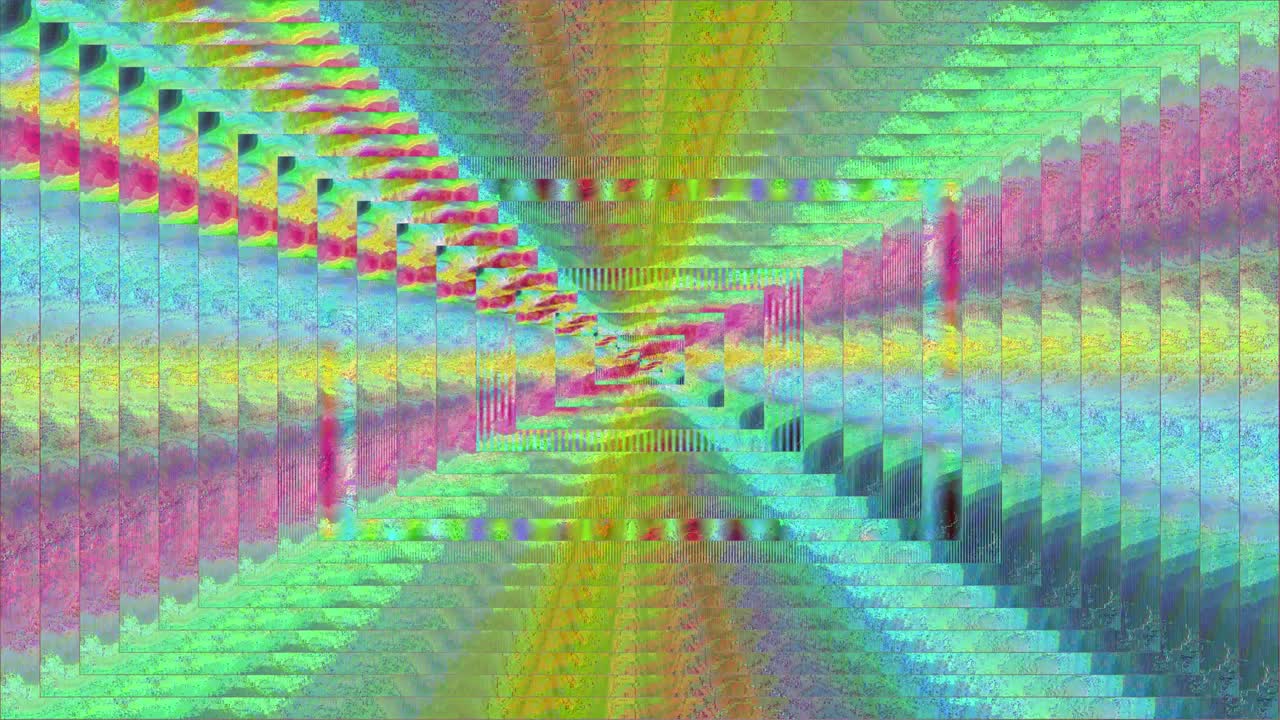 caleidoscopio dinámico futurista soñador patrón reluciente de fondo