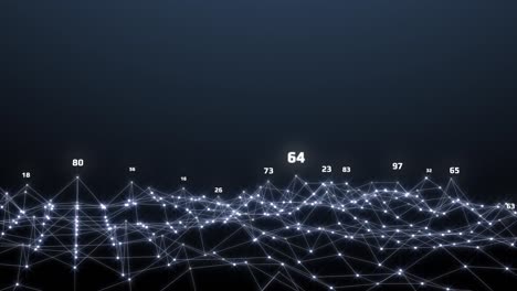 tecnología futurista 3d plexo forma geométrica datos digitales conexión compleja fondo de movimiento.