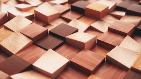 abstract geometric wooden blocks pattern