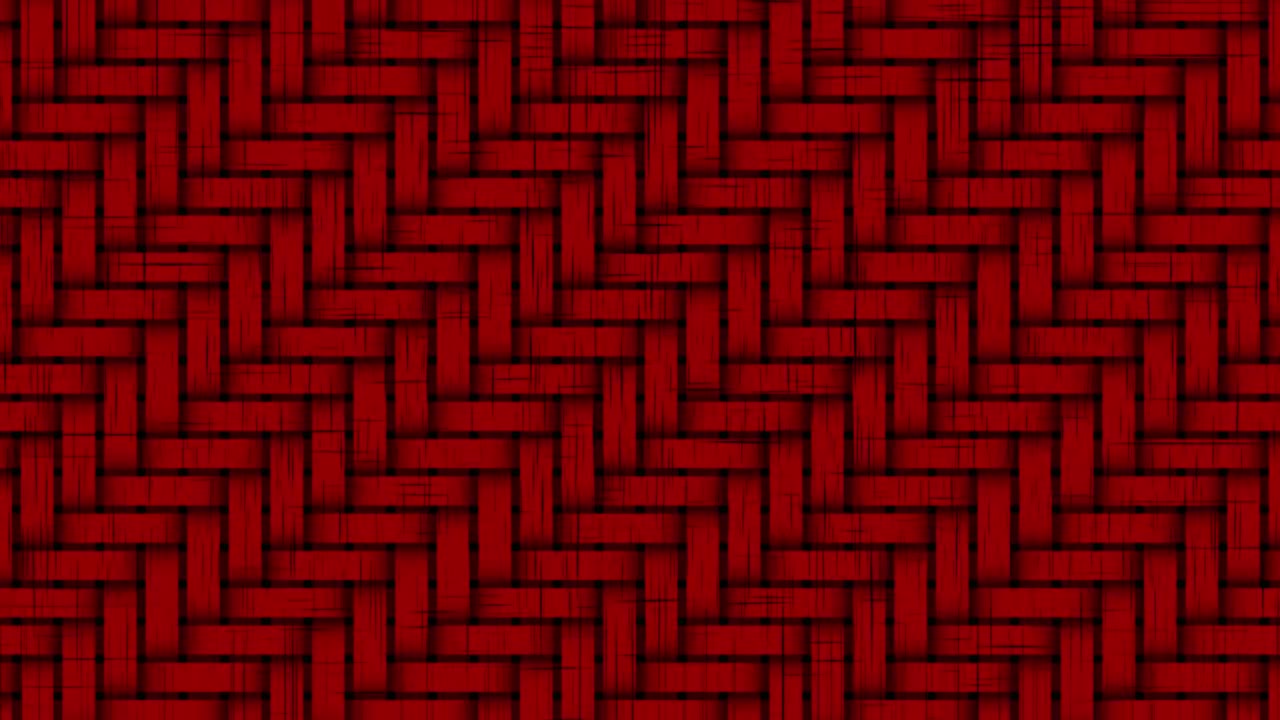 animación de múltiples filas desenfocadas de zig zag tejido rojo y negro