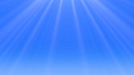 blue sun beams on shiny background