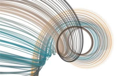 fantastic animation with stripe object in slow motion, 4096x2304 loop 4k