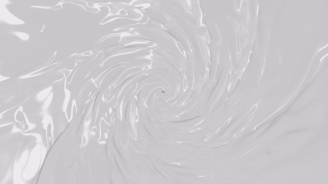 백색 매크로 매끄러운 회전: 얼굴 크림, 우유 또는 요구르트의 화장품 텍스처, 추상적인 배경, 원활한 루프