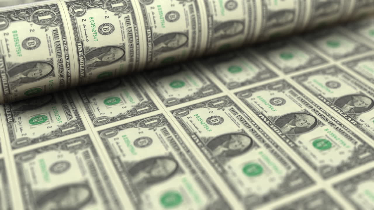 1달러 지폐 인쇄