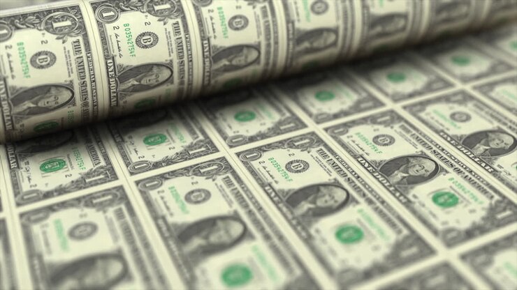 stampa di banconote da un dollaro