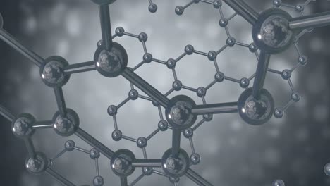 Animation-of-3d-micro-of-molecules-on-grey-background