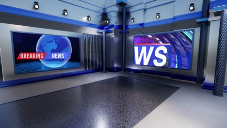 3d virtual tv studio news