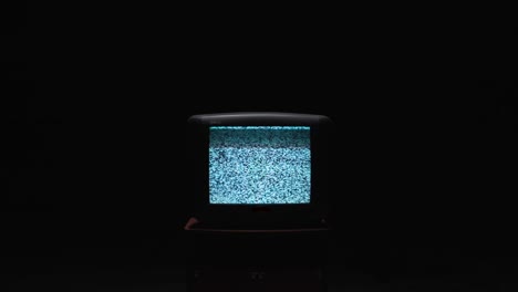 vintage tv with static