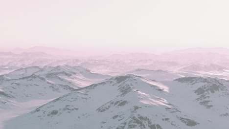 snowy mountain range