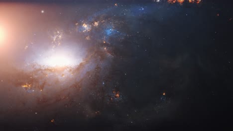 Galaxias-En-El-Universo-Con-Estrellas-Brillantes