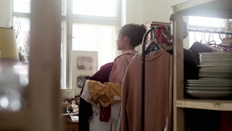 african american woman in a store