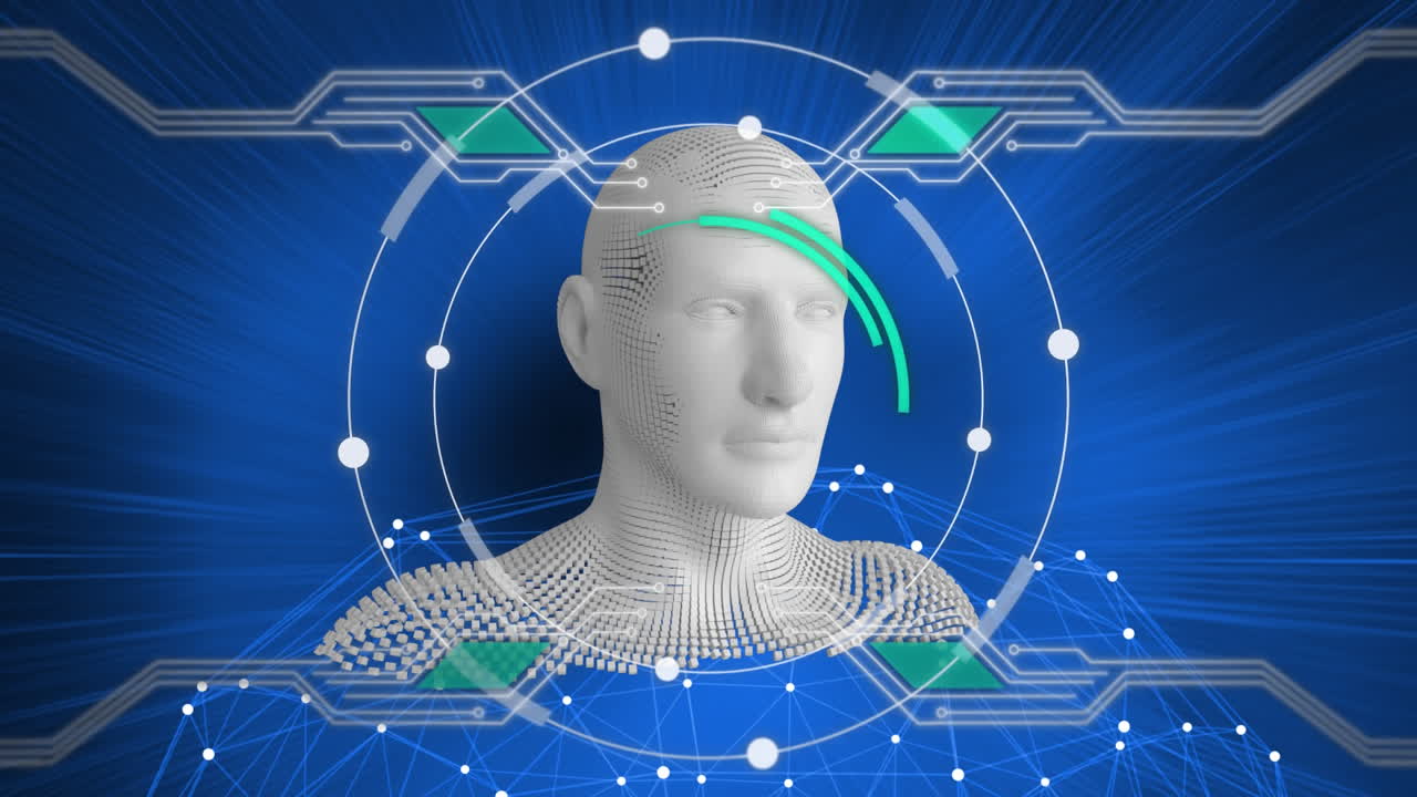 회로판과 함께 움직이는 인간 부스트