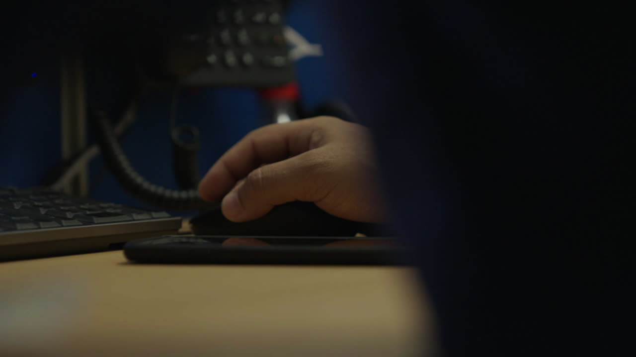 Person working at a desk
