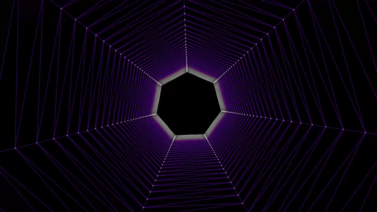 Abstract seamless tunnel motion background 4k