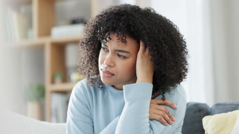 stressed, anxious and unhappy african american