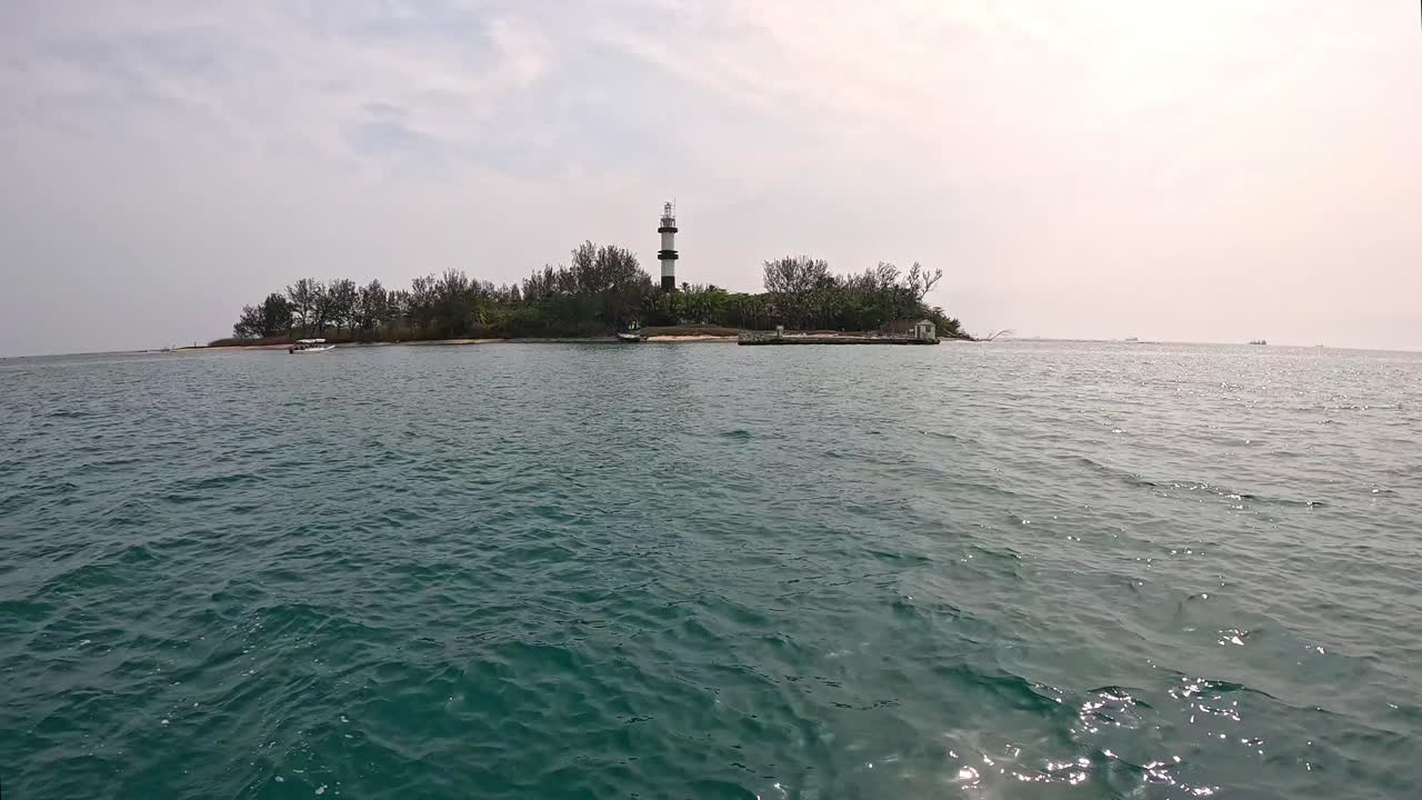 Kajaksejlads ved smukke Isla de Sacrificios i Veracruz, Mexico.