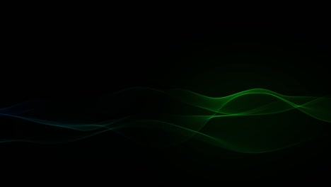 abstract green wave background. technology big data background. motion of digital data flow. big data wave of particles. futuristic wave of dots. cyber or technology background. seamless loop 4k