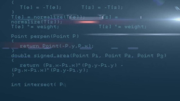 Animatie van statistieken op donkere achtergrond