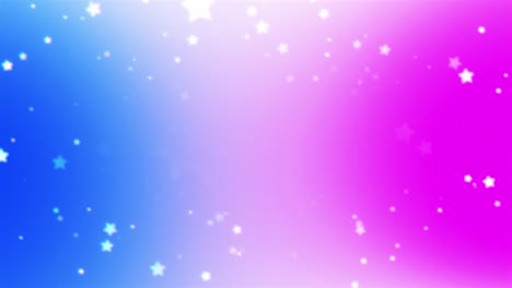 White-star-particles-fade-in-and-out,-dancing-around-on-a-pink-and-blue-background