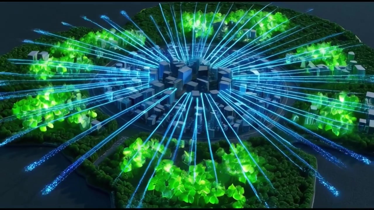Sustainable Smart City with Data Flow and Green Energy Network