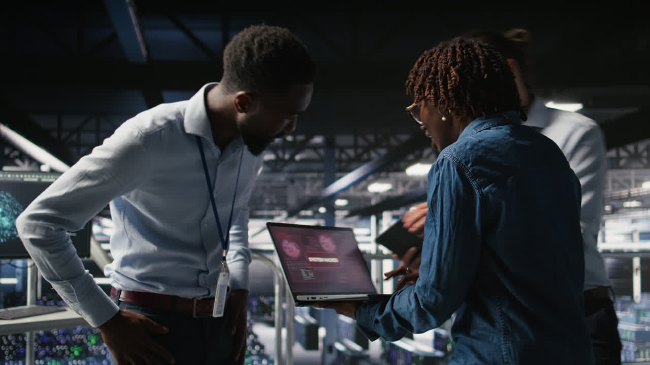 Data center programmer panicking after receiving critical error popup