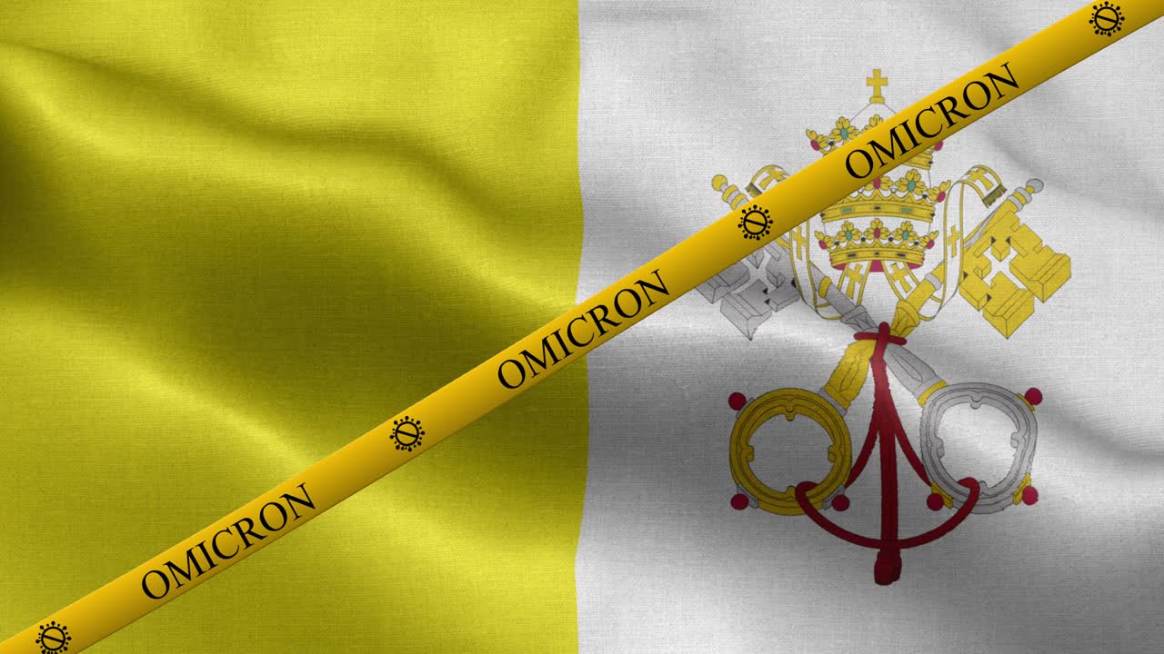 오미크론 변종과 바티칸 시 성당 발 - 바티칸 도시 성당의 발
