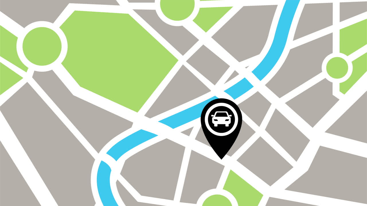 mapa con animación de la ubicación del pin