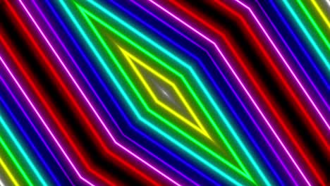 neon geometric pattern illumination animation motion graphics