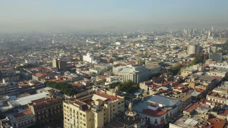 Bird's-Eye-View-of-Buildings-in-Zona-Centro-Guadalajara,-Mexico