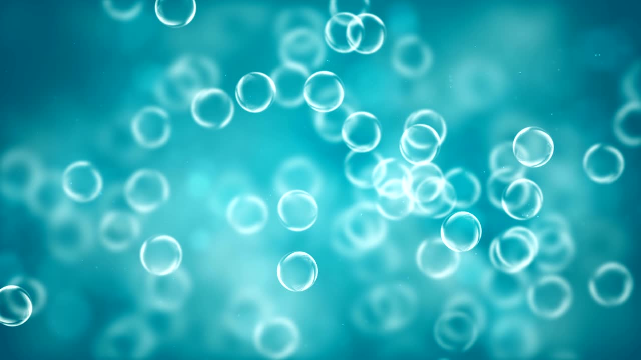 burbujas de colores (en bucle) - video de stock