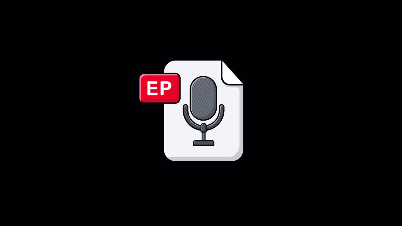 Icona animata di file audio per episodio podcast