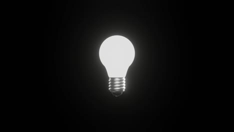 tungsten light bulb glowing