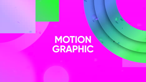 vibrant motion graphic design