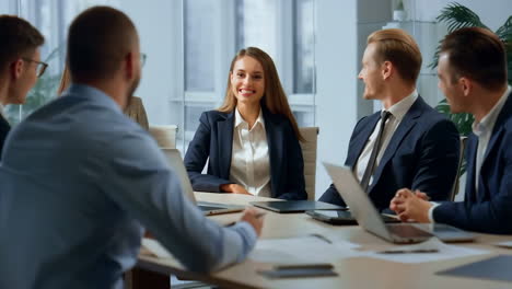 business professionals in a meeting room