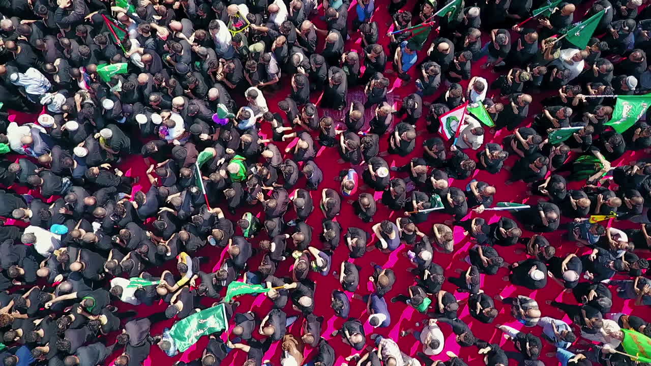 el aniversario de la muerte del imán hussain durante los chiítas