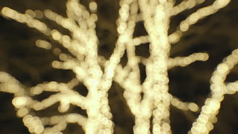 luces navideñas cálidas y borrosas con bokeh circular