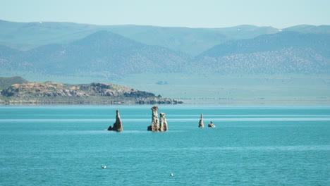 Spektakuläre-Sedimentformationen-Entlang-Der-Ufer-Des-Mono-Lake