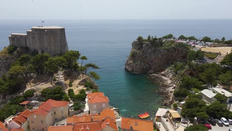 fort lovrijenac and fort bokar from dubrovnik walls of croatia