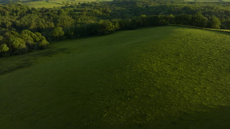 aerial views of rural english countryside