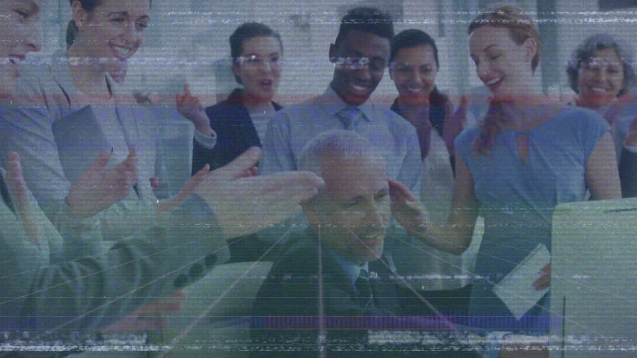 사무실에서 다양한 사업가들에 대한 간섭의 활성화