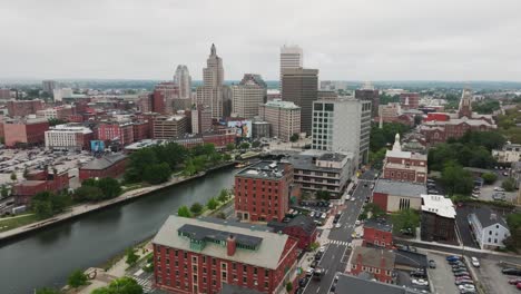 aerial view of providence rhode island new england