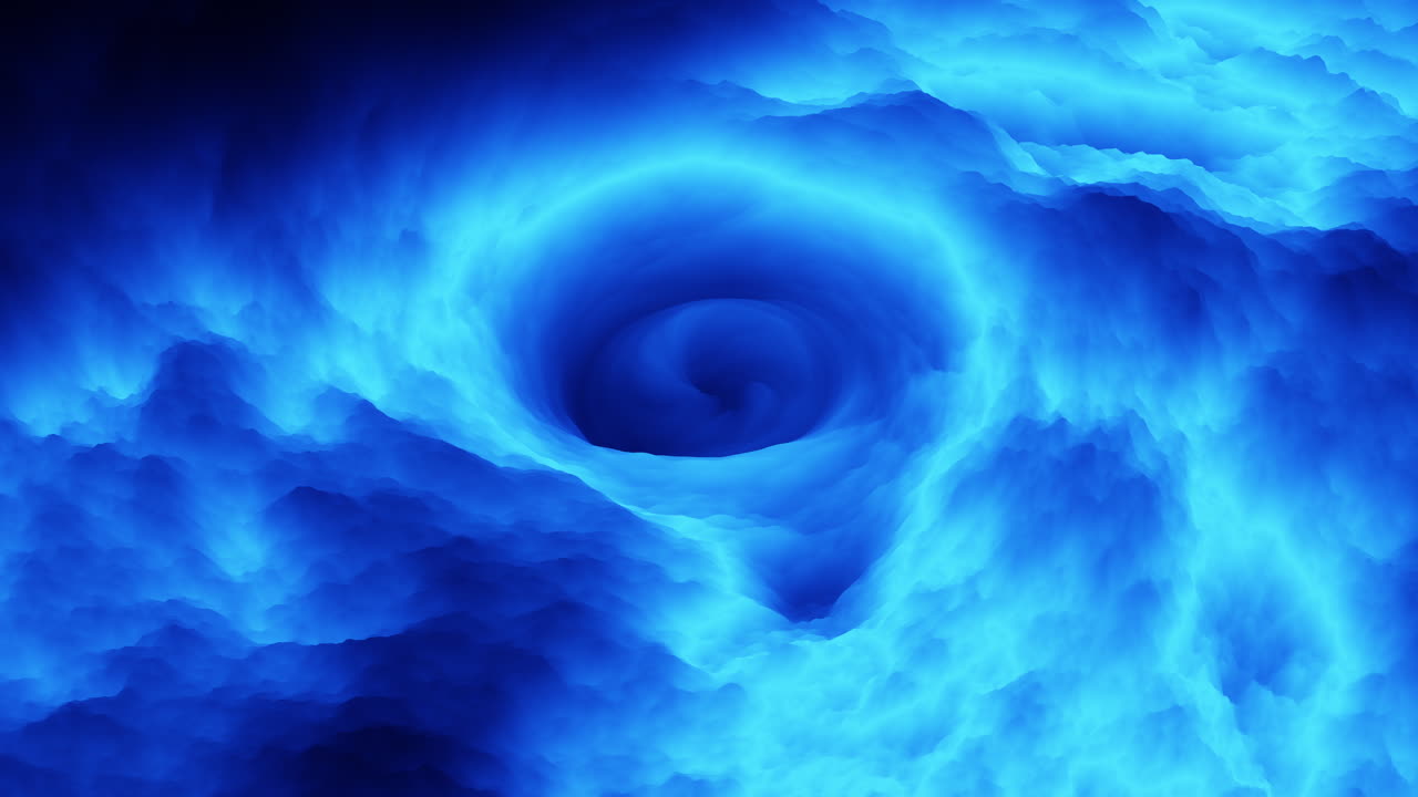 драматическое небо с скрученными темно-синими облаками