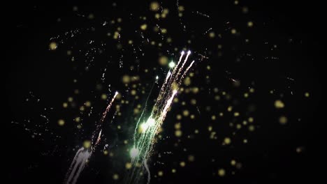 animation of fireworks over black background