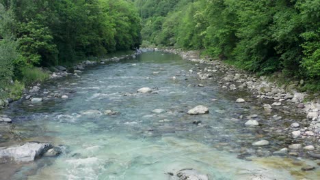 Wonderful-Serio-river-with-its-crystalline-green-waters,-Bergamo,-Seriana-valley,Italy