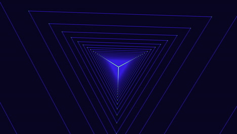Abstract blue triangle composition intriguing geometry and use of lines