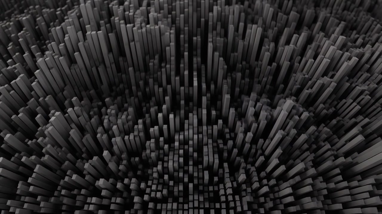 Abstract 3D Motion Background with Moving Grey Pillars