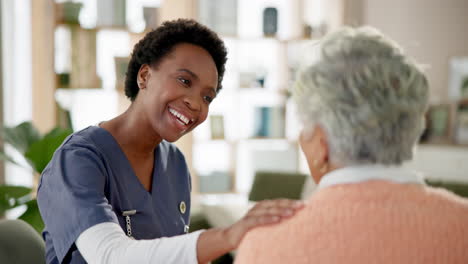 caregiver supporting senior woman